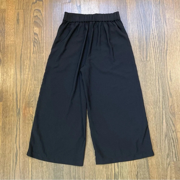 Madewell Huston Pull On Crop Wide Leg High Rise Black Pants Small - Picture 11 of 13